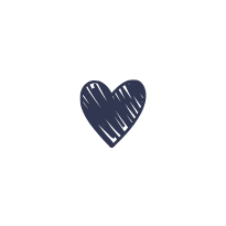 blaues Herz auf Startseite Herz in dunklem Blau mit gestreifter Textur.